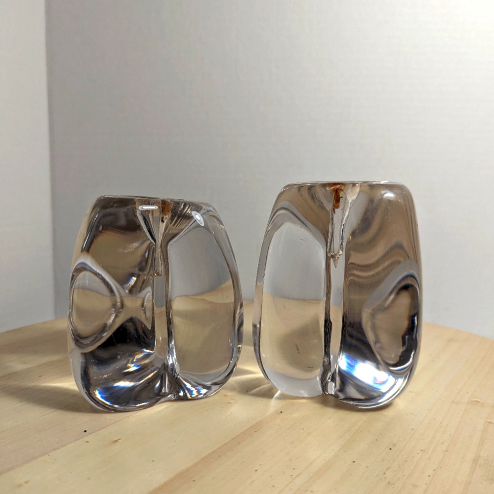 Elegant Clear Glass Candle Holders